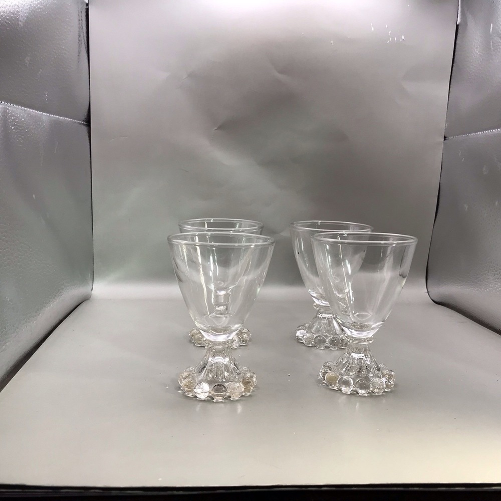 VTG Anchor Hocking Boogie Cordial Glasses Set Of 4